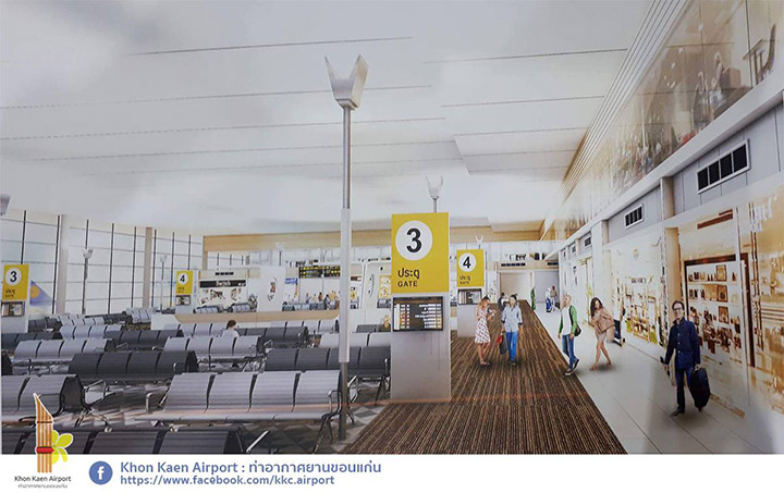 ชมภาพ รูปแบบสนามบินขอนแก่นใหม่ไฉไลกว่าเดิม อนาคตรับผู้โดยสาร 5 ล้านคนปี ชมภาพ รูปแบบสนามบินขอนแก่นใหม่ไฉไลกว่าเดิม อนาคตรับผู้โดยสาร 5 ล้านคนปี