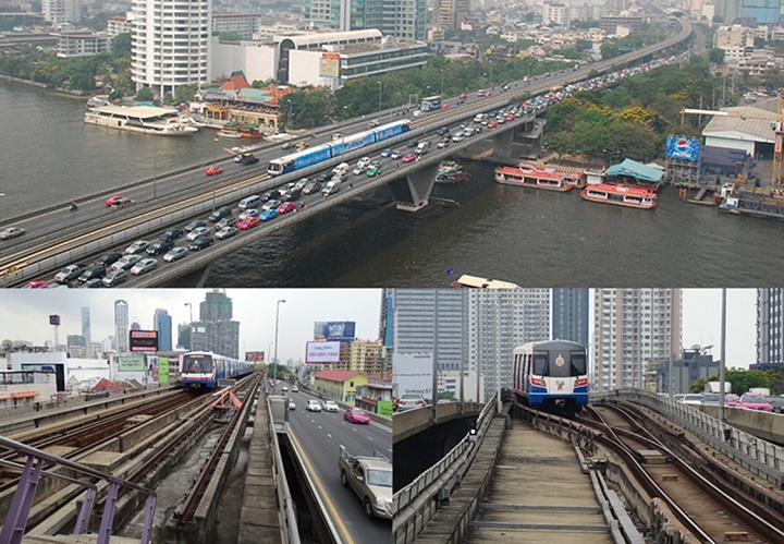 แก้คอขวด BTS สถานีสะพานตากสิน สรุปตัดปีกสะพานออกเพิ่มรางรถไฟฟ้าให้เป็นทางคู่