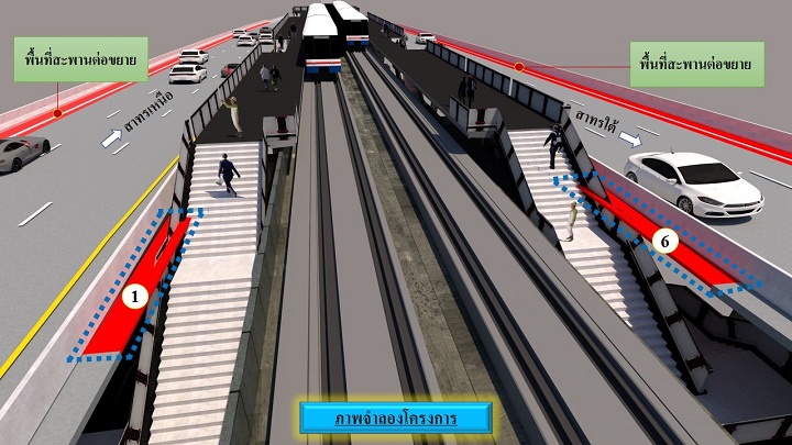 แก้คอขวด BTS สถานีสะพานตากสิน สรุปตัดปีกสะพานออกเพิ่มรางรถไฟฟ้าให้เป็นทางคู่