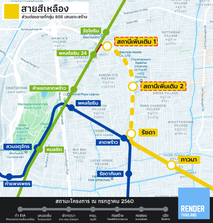 Update สถานะล่าสุด ของโครงการรถไฟฟ้า 10 สาย ถึง กค 60