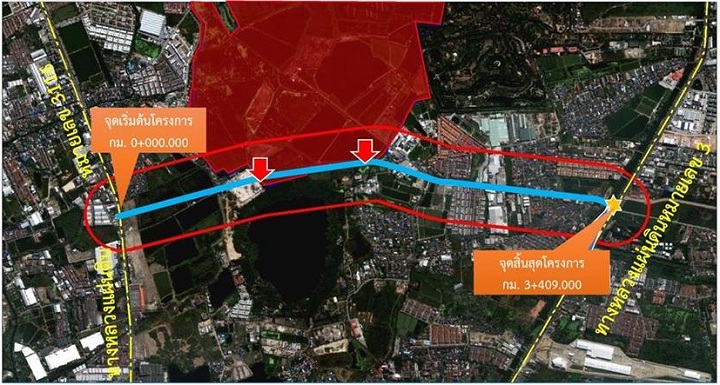 เตรียมสร้างถนนสาย ง 15 เชื่อมถสุขุมวิท-ทางหลวง 3116