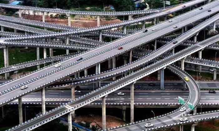 งงแน่นอน!! ทางแยกต่างระดับสุดซับซ้อนนครฉงชิ่ง 5 แยก 15 ชั้น งงแน่นอน!! ทางแยกต่างระดับสุดซับซ้อนนครฉงชิ่ง 5 แยก 15 ชั้น