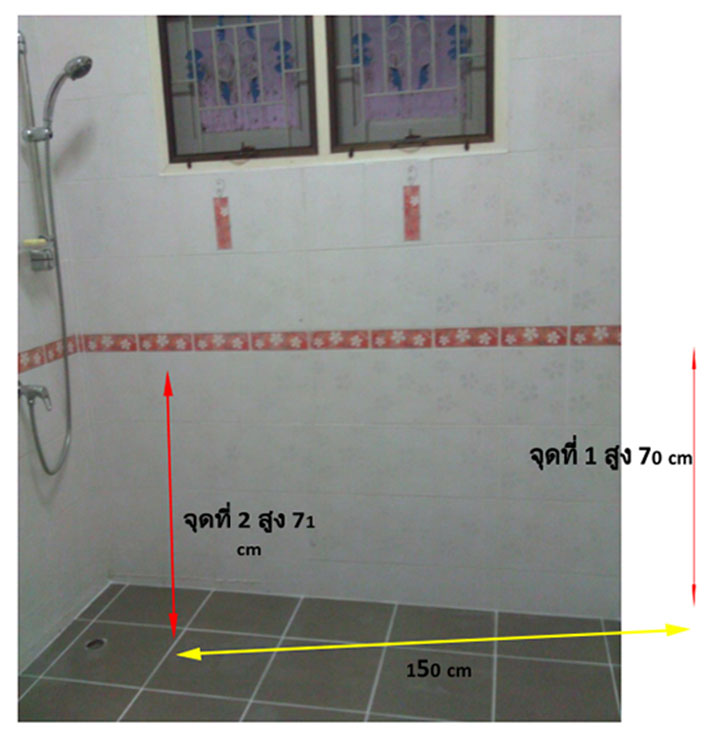 เทคนิคตรวจสอบพื้นห้องน้ำแบบง่ายๆ