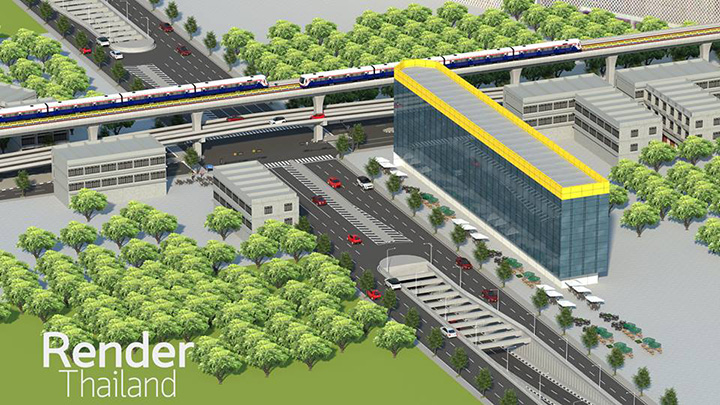 ชมภาพอนาคต แยกรัชโยธิน หลังรถไฟฟ้าสร้างเสร็จปี 63