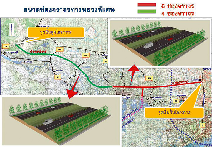 มอเตอร์เวย์ M81 บางใหญ่ - กาญจนบุรี เตรียมเปิดให้ใช้บริการเต็มรูปแบบในปี 2568