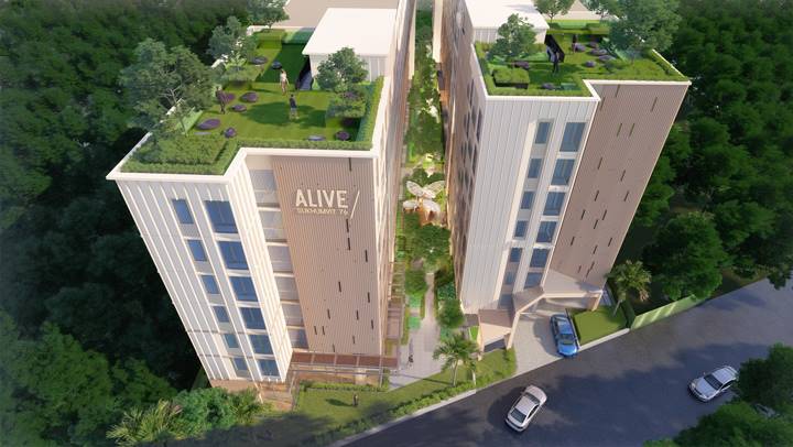 รีวิวคอนโด เอไลฟ์ สุขุมวิท 76 (Alive Sukhumvit 76) คอนโด fully furnished ใกล้ความสะดวกโซนสำโรง