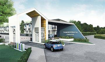 พรีวิวทาวน์โฮม นครทองโคโลนี่ เทพารักษ์-เมืองใหม่บางพลี บ้านใหญ่ 3 ห้องนอน พร้อมครัวไทย