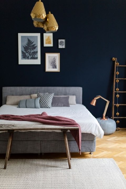 แต่งห้องสี Navy Blue สีที่ให้อารมณ์ผ่อนคลายที่สุดในโลก