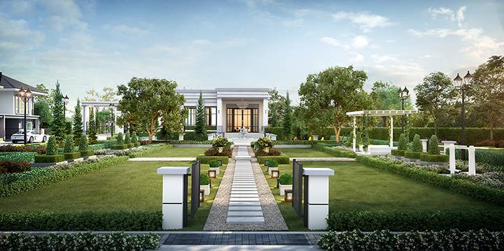 พรีวิวบ้านแฝด เจ วิลล่า รัตนาธิเบศร์-บางบัวทอง บ้านสวยบรรยากาศอังกฤษ ใกล้ชิดธรรมชาติ ติดถนนใหญ่