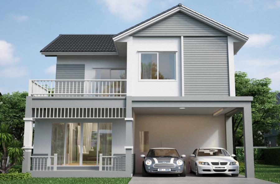 รวมโครงการบ้านจัดสรร สไตล์ อเมริกัน คอตเทจ