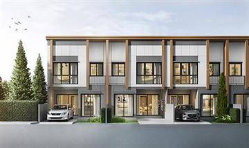 พรีวิวทาวน์โฮม พลีโน่ พระราม 9-กรุงเทพกรีฑา 2 บ้านใหญ่ 3 ห้องนอน บรรยากาศแบบรีสอร์ท