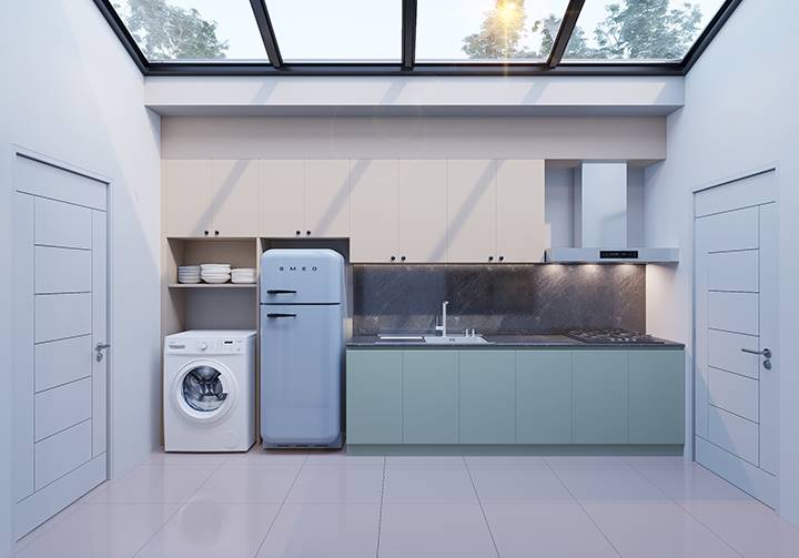 พรีวิวทาวน์โฮม เดอะ คัลเลอร์ส บางนา-วงแหวนฯ 4 บ้านสวยพร้อม Flexible Kitchen