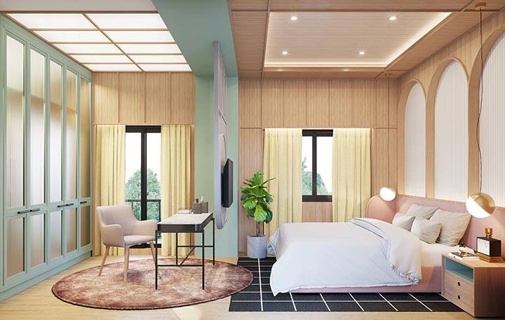 พรีวิวทาวน์โฮม เดอะ คัลเลอร์ส บางนา-วงแหวนฯ 4 บ้านสวยพร้อม Flexible Kitchen