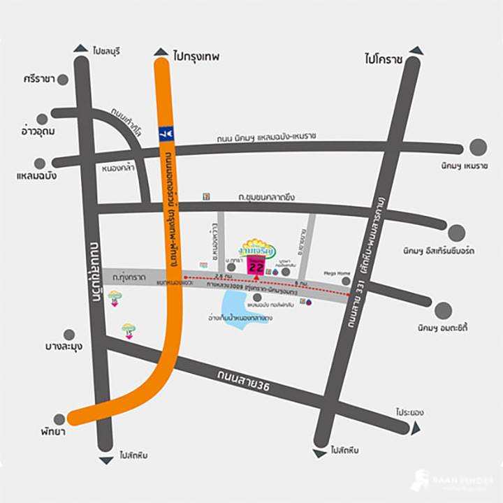 พรีวิวทาวน์โฮม บ้านงามเจริญ 22 หนองกลางดง-บ่อวิน ทาวน์โฮมพร้อมอยู่ เหมาะสำหรับคนทำงานบ่อวิน ศรีราชา