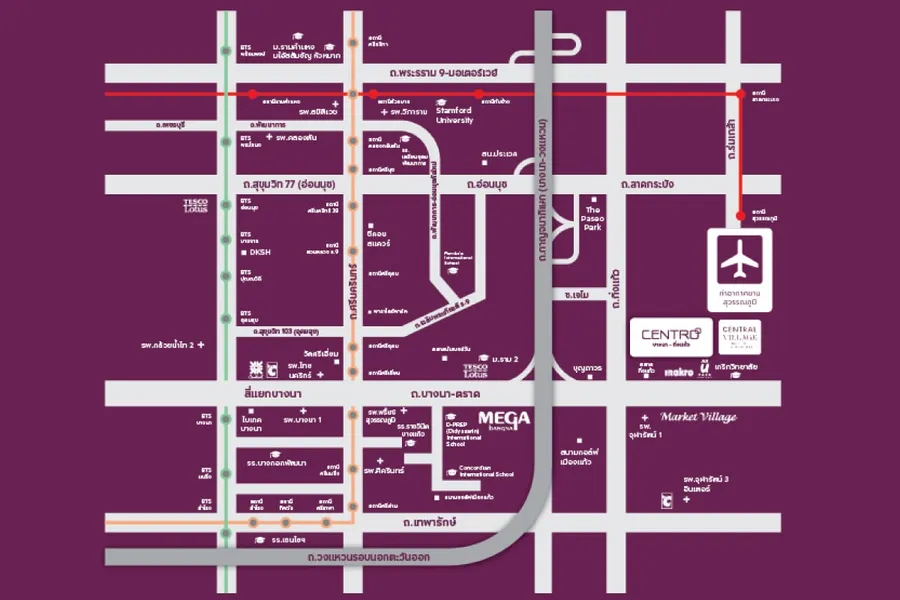 พรีวิวบ้านเดี่ยว เซนโทร บางนา - กิ่งแก้ว