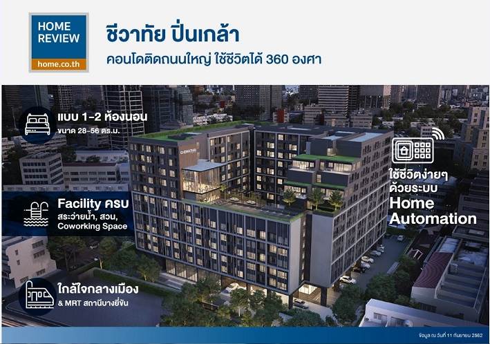 รีวิวคอนโด ชีวาทัย ปิ่นเกล้า ติดถนนใหญ่ ทันสมัยด้วยระบบ Home Automation พร้อมใช้ชีวิตได้ 360 องศา รีวิวคอนโด ชีวาทัย ปิ่นเกล้า ติดถนนใหญ่ ทันสมัยด้วยระบบ Home Automation พร้อมใช้ชีวิตได้ 360 องศา