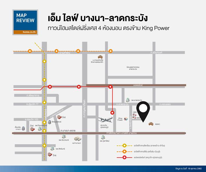 รีวิวทาวน์โฮม เอ็ม ไลฟ์ บางนา-ลาดกระบัง ตกแต่งสไตล์ฝรั่งเศส ฟังก์ชัน 4 ห้องนอน ตรงข้าม King Power รีวิวทาวน์โฮม เอ็ม ไลฟ์ บางนา-ลาดกระบัง ตกแต่งสไตล์ฝรั่งเศส ฟังก์ชัน 4 ห้องนอน ตรงข้าม King Power