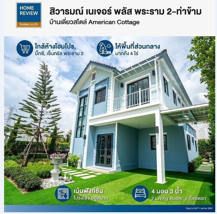 รีวิวบ้านเดี่ยว-ทาวน์โฮม โครงการเนเจอร์ พลัส พระราม 2-ท่าข้าม พร้อมพื้นที่ส่วนกลางที่ให้มากถึง 4 ไร่ รีวิวบ้านเดี่ยว-ทาวน์โฮม โครงการเนเจอร์ พลัส พระราม 2-ท่าข้าม พร้อมพื้นที่ส่วนกลางที่ให้มากถึง 4 ไร่