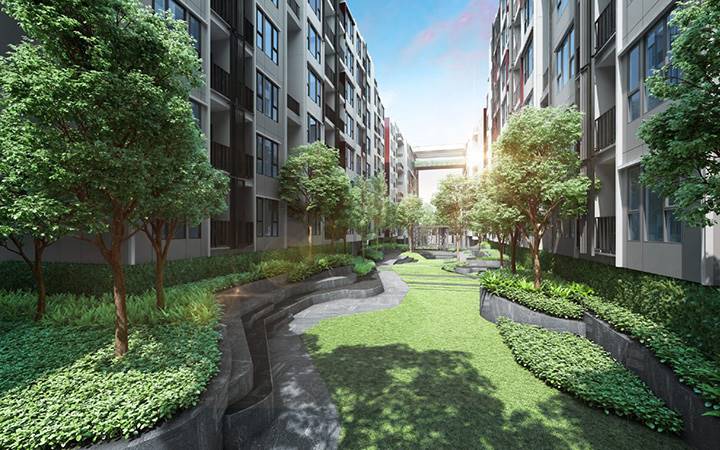 พรีวิวคอนโด ดิ ออริจิ้น รามอินทรา 83 สเตชั่น สมาร์ทคอนโด ติดรถไฟฟ้าสายสีชมพู สถานีสินแพทย์