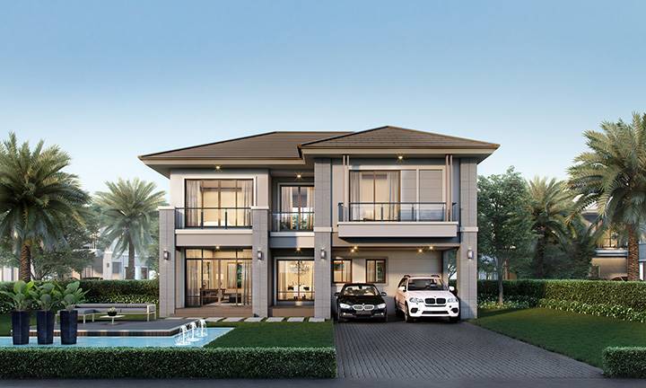 พรีวิวบ้านเดี่ยว เดอะ ปาล์ม กรุงเทพกรีฑา-วงแหวน บ้านสุดหรู 91 ยูนิต พร้อม Pruksa Living Tech