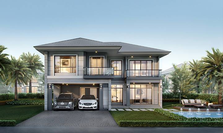 พรีวิวบ้านเดี่ยว เดอะ ปาล์ม กรุงเทพกรีฑา-วงแหวน บ้านสุดหรู 91 ยูนิต พร้อม Pruksa Living Tech