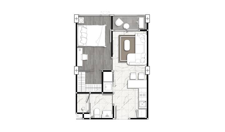 รีวิวคอนโด ดีไฟน์ บาย เมย์แฟร์ สุขุมวิท 50 คอนโด Space & Design สไตล์คอนโดหรู กระจก Full Height เริ่ม 2.69 ล้านบาท