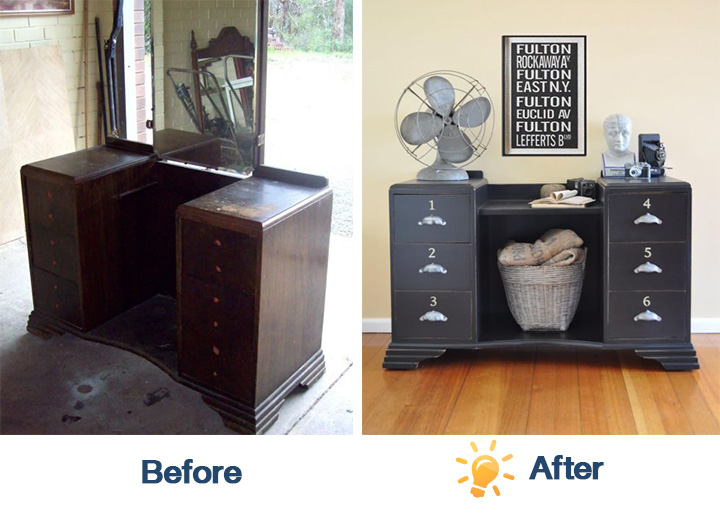 DIY พลิกโฉมเฟอร์ฯเก่าให้ใหม่กิ๊ง! 