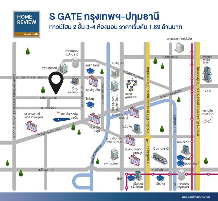รีวิวทาวน์โฮม เอส เกต กรุงเทพฯ-ปทุมธานี สไตล์โมเดิร์น ฟังก์ชันครบ เลือกใช้วัสดุคุณภาพจาก SCG รีวิวทาวน์โฮม เอส เกต กรุงเทพฯ-ปทุมธานี สไตล์โมเดิร์น ฟังก์ชันครบ เลือกใช้วัสดุคุณภาพจาก SCG