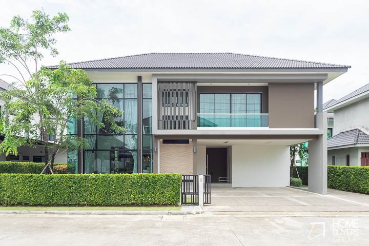 รีวิวบ้านเดี่ยว บี มอตโต้ กาญจนาภิเษก-พระราม 2 บ้านหลังใหญ่ ที่ดิน 100 ตร.ว. ห้องนอนมีห้องน้ำทุกห้อง