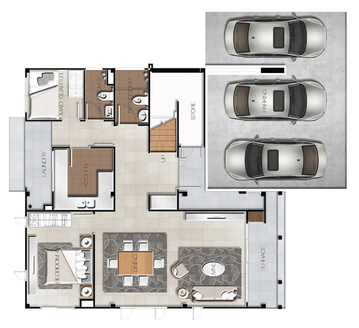 พรีวิวบ้านเดี่ยว บี มอตโต้ กาญจนาภิเษก-พระราม 2 คฤหาสน์หรู พร้อม Private Clubhouse