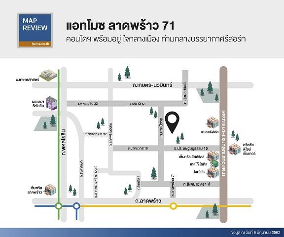รีวิวคอนโด แอทโมซ ลาดพร้าว 71 ห้องชุดพร้อมเข้าอยู่ Fully Furnished ราคาเริ่มต้น 1.69 ล้านบาท