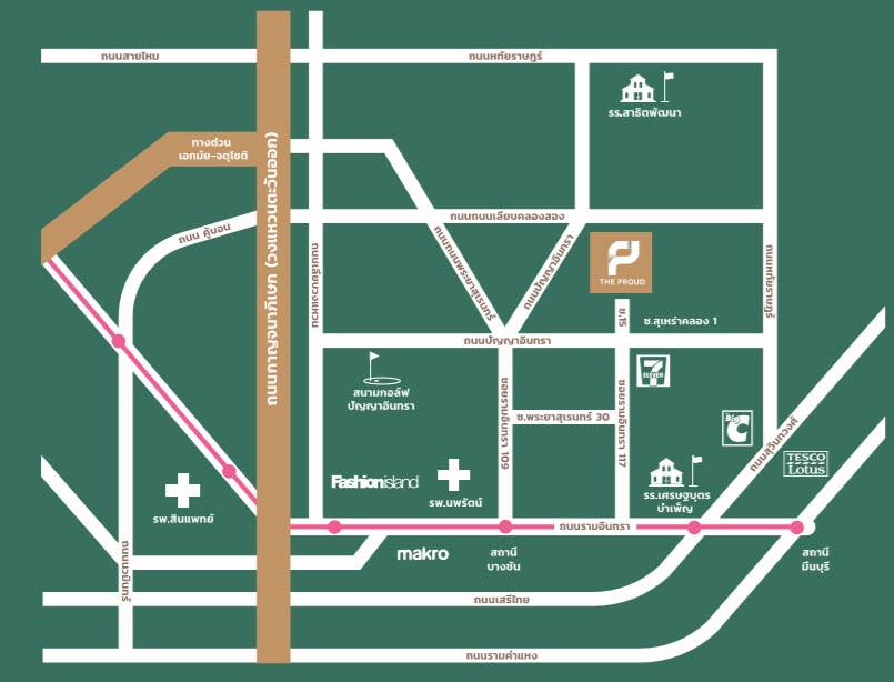 พรีวิวทาวน์โฮม เดอะ พราว วงแหวน-รามอินทรา บ้านหน้ากว้าง ใกล้มอเตอร์เวย์-รถไฟฟ้า
