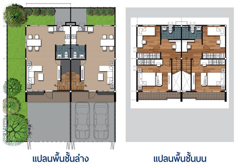 พรีวิวทาวน์โฮม สมุทรปราการ บางพลี ทาวน์โฮม 3 บ้านใหญ่ พร้อมห้องอเนกประสงค์ จากการเคหะฯ