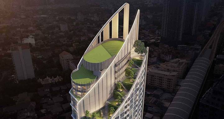พรีวิวคอนโด เดอะ คิวเว่ ทิศใต้วิวแม่น้ำ ทิศเหนือวิวเมือง Facility ครบ
