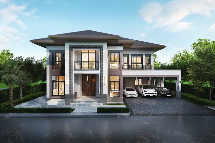พรีวิวบ้านเดี่ยว ชีวาวัลย์ ปิ่นเกล้า-สาทร คฤหาสน์ใกล้เมือง กลางบรรยากาศธรรมชาติ