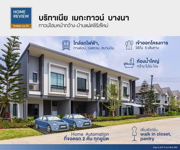 รีวิวทาวน์โฮม-บ้านแฝด บริทาเนีย เมกะทาวน์ บางนา พร้อมฟังก์ชันพิเศษ และ Home Automation ที่มีให้ทุกยูนิต รีวิวทาวน์โฮม-บ้านแฝด บริทาเนีย เมกะทาวน์ บางนา พร้อมฟังก์ชันพิเศษ และ Home Automation ที่มีให้ทุกยูนิต