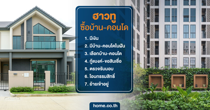 ฮาวทูซื้อบ้าน-คอนโด : 7 ขั้นตอนต้องรู้! สำหรับมือใหม่... ฮาวทูซื้อบ้าน-คอนโด : 7 ขั้นตอนต้องรู้! สำหรับมือใหม่...