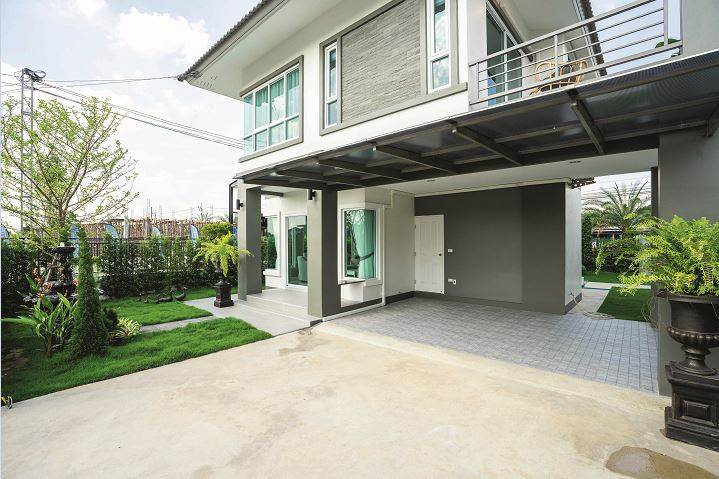 รีวิวบ้านเดี่ยว กรีนเวลล์ เวสต์เกต ซอยวัดลาดปลาดุก บ้านเดี่ยว 2 ชั้น โมเดิร์น คอนเท็มโพรารีสไตล์
