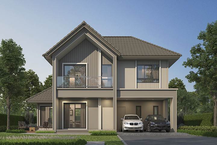 พรีวิวบ้านเดี่ยว เพฟ ปิ่นเกล้า-ศาลายา บ้านเดี่ยวหลังใหญ่ Modern Iconic Style
