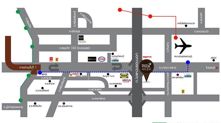 พรีวิวทาวน์โฮม พฤกษาวิลล์ บางนา-วงแหวน ทาวน์โฮมในรูปแบบ Multi Space ห่าง ถ.บางนา-ตราด 500 ม. ใกล้แยกต่างระดับบางพลี