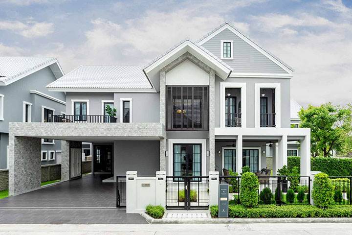 รีวิวบ้านเดี่ยว มิลตัน เรสซิเดนซ์ รามอินทรา บ้านเดี่ยวสไตล์ American Luxury Comfort ติดถนนรามอินทราเชื่อมต่อถนนเส้นสำคัญ มีรถไฟฟ้าหน้าโครงการ