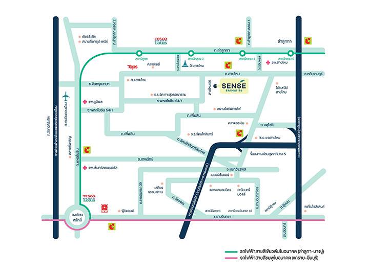 พรีวิวเซนส์ สายไหม 56 ใกล้จุดขึ้นลงทางด่วนรามอินทรา