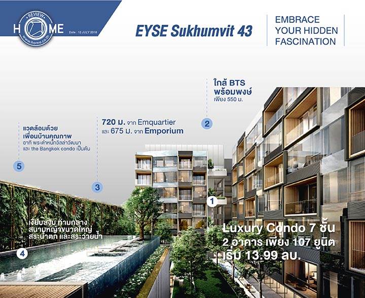 รีวิวคอนโด อีส สุขุมวิท 43 ใกล้ BTS พร้อมพงษ์ เพียง 550 ม. รีวิวคอนโด อีส สุขุมวิท 43 ใกล้ BTS พร้อมพงษ์ เพียง 550 ม.