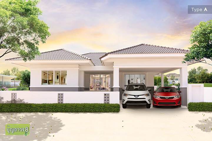 พรีวิวบ้านเดี่ยว บ้านบุญถาวร 8 บ้านเดี่ยวอยู่สบาย ใกล้แยกขนส่งใหม่ จ.ระยอง