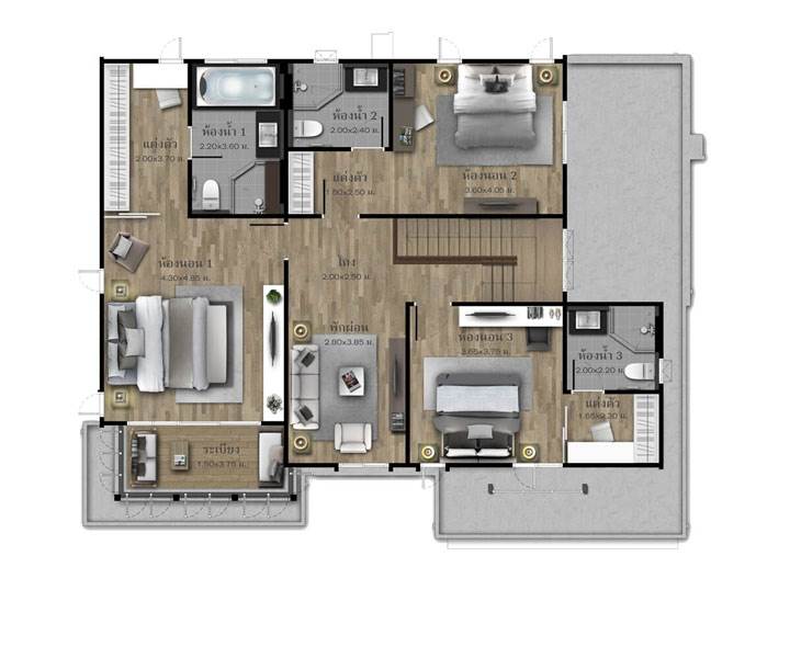 พรีวิวบ้านเดี่ยว บุราสิริ พัฒนาการ บ้านเดี่ยว 2 ชั้น หลังใหญ่ ราคาเริ่มต้น 14.99 ล้านบาท
