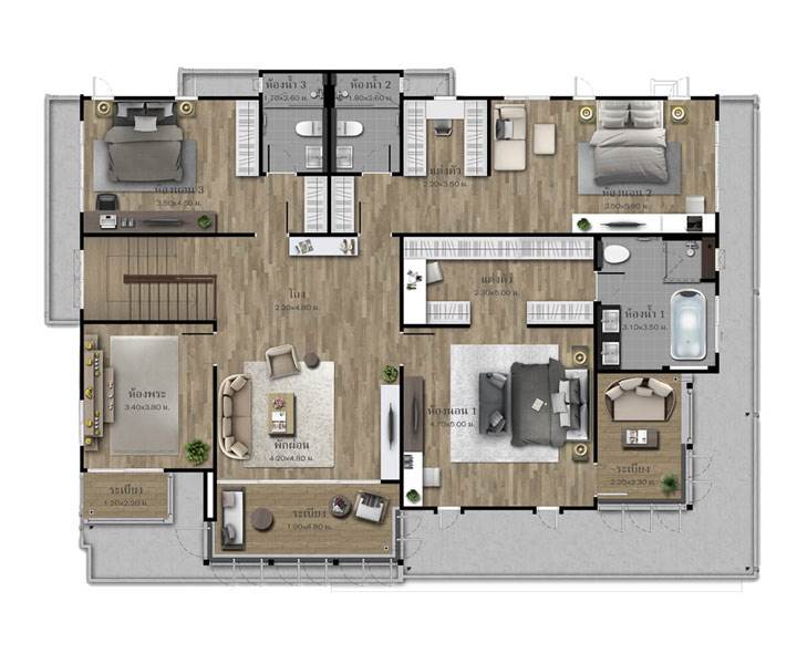 พรีวิวบ้านเดี่ยว บุราสิริ พัฒนาการ บ้านเดี่ยว 2 ชั้น หลังใหญ่ ราคาเริ่มต้น 14.99 ล้านบาท