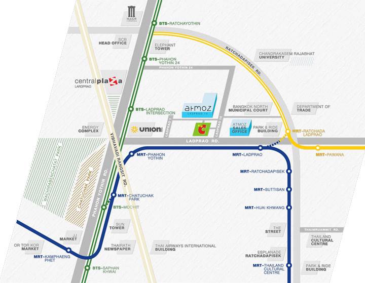 พรีวิวคอนโด แอทโมซ ลาดพร้าว 15 คอนโดโลว์ไรส์ใกล้ MRT ลาดพร้าว เริ่ม 1.69 ล้าน