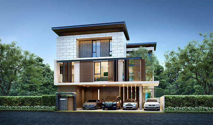 พรีวิวบ้านเดี่ยว ดิ เออเบิร์น รีเซิร์ฟ บ้านซูเปอร์ลักซูรี่ ทำเลใกล้รถไฟฟ้า ซ.พัฒนาการ 53