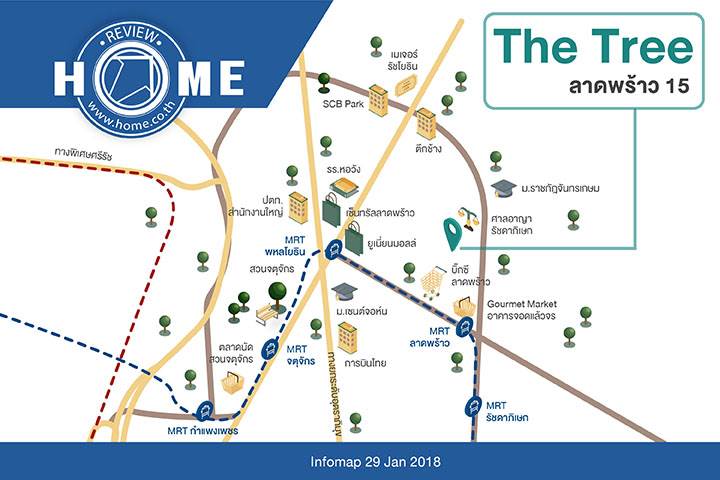 รีวิวคอนโด เดอะ ทรี ลาดพร้าว 15 ใกล้รถไฟฟ้า MRT ลาดพร้าว