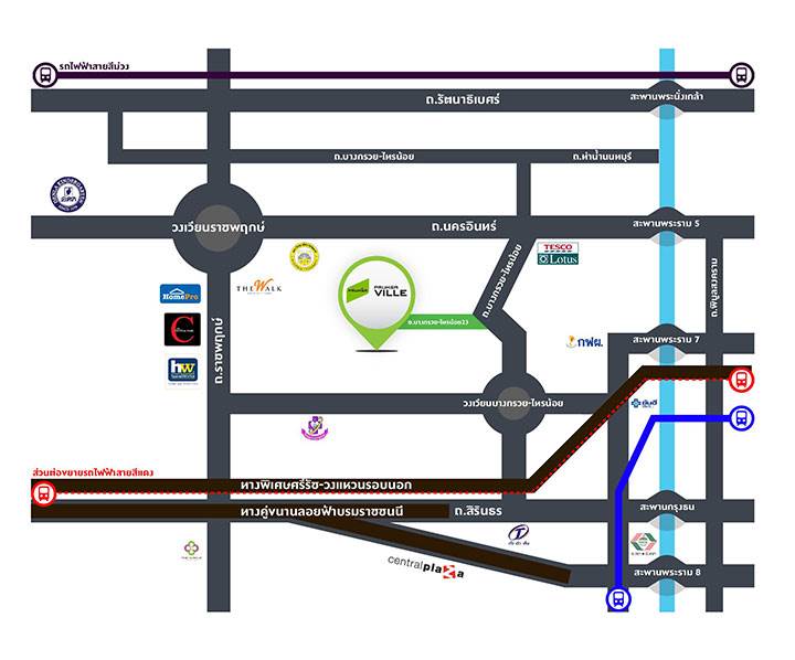 พรีวิวทาวน์เฮ้าส์ พฤกษาวิลล์ นครอินทร์-สิรินธร ซ.บางกรวย-ไทรน้อย 23